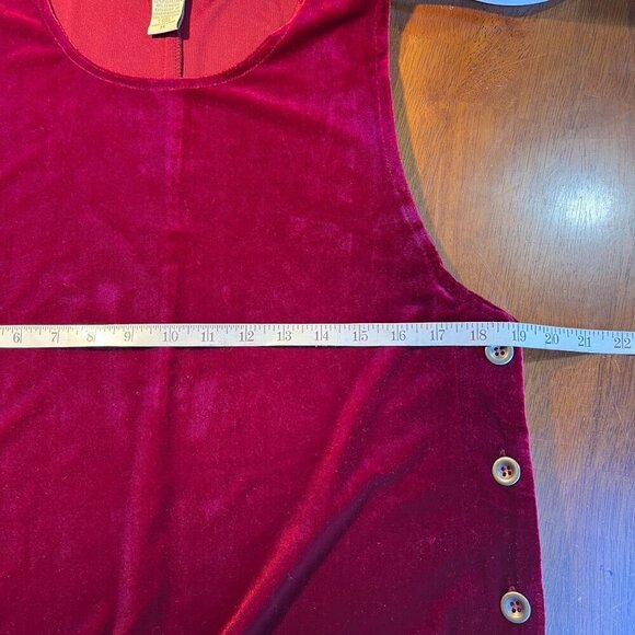 Y2K Velvet Stretch Sleeveless Midi Dress Womens M Romantic Dark Fairy Whimsygoth - Picture 6 of 8